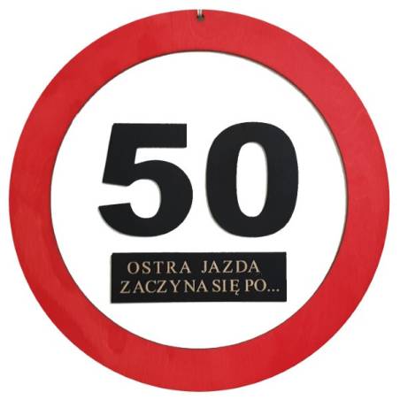 PREZENT NA URODZINY OSTRA JAZDA CYFRA 50