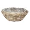 KOSZ WIKLINOWY DUŻA MISA SZARA 38 cm